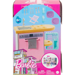 Barbie Kitchen Set with Dishwasher Tableware & Accessories