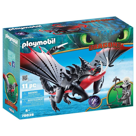 Playmobil 70039 DreamWorks Dragons Deathgripper with Grimmel - Maqio