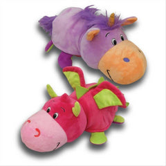 Flip a Zoo Purple Unicorn/Pink Dragon 2 in 1 Soft Plush Toy 026262 - Maqio