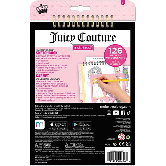 Make It Real Juicy Couture Fashion Design Sketchbook