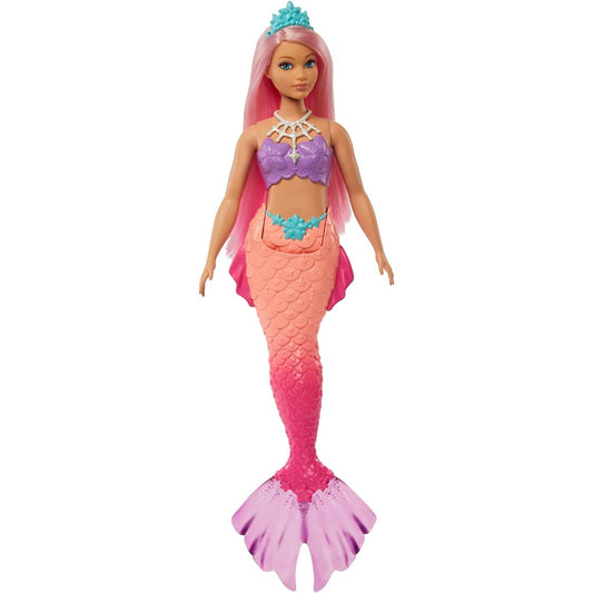 Barbie Dreamtopia Mermaid Doll with Pink Hair and Tiara