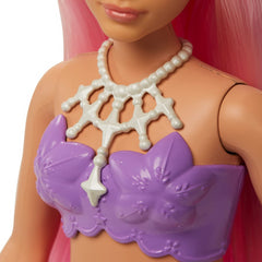 Barbie Dreamtopia Mermaid Doll with Pink Hair and Tiara