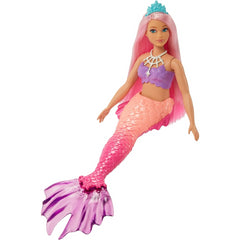 Barbie Dreamtopia Mermaid Doll with Pink Hair and Tiara