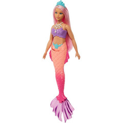 Barbie Dreamtopia Mermaid Doll with Pink Hair and Tiara