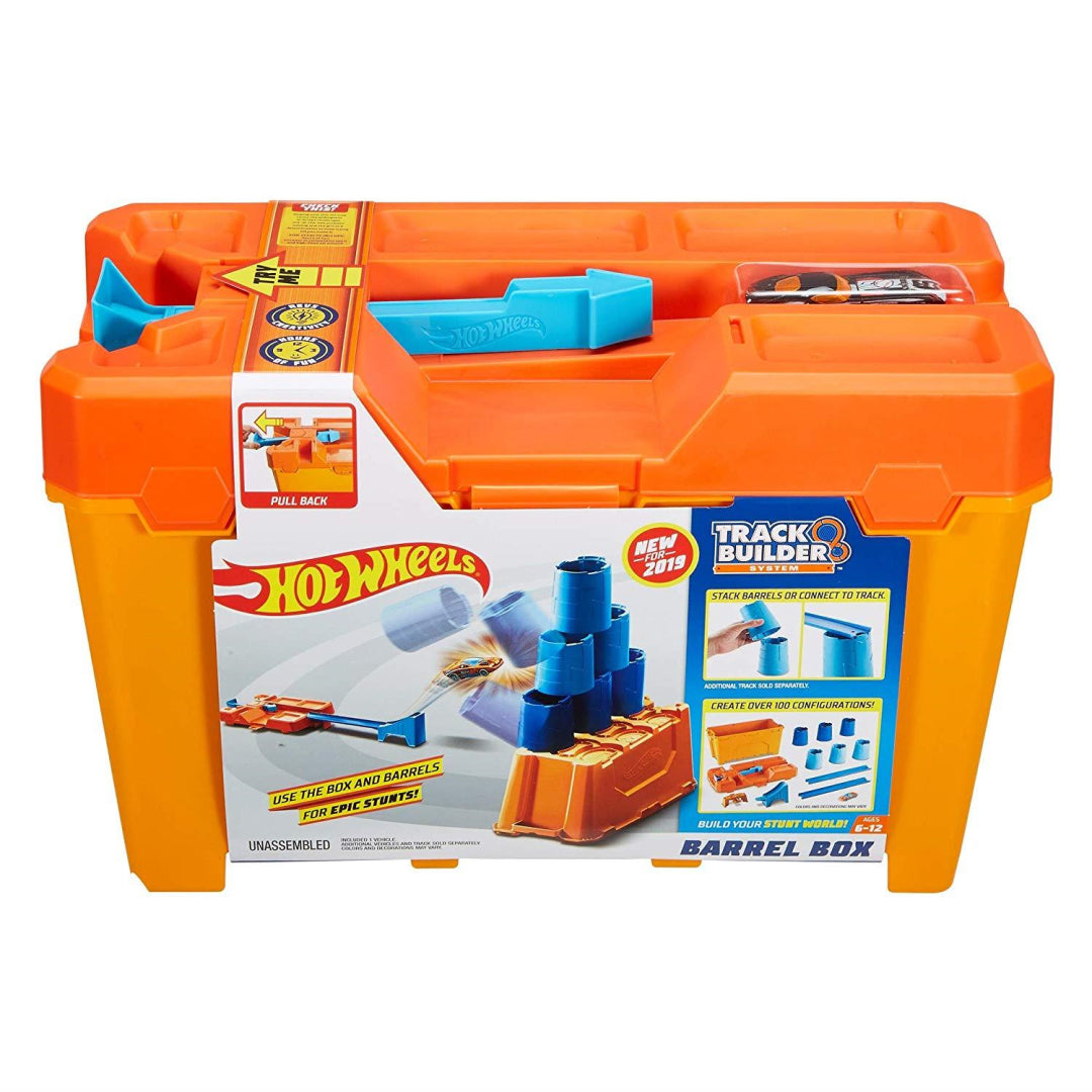 Hot Wheels GCF91 Track Builder Barrel Box - Maqio