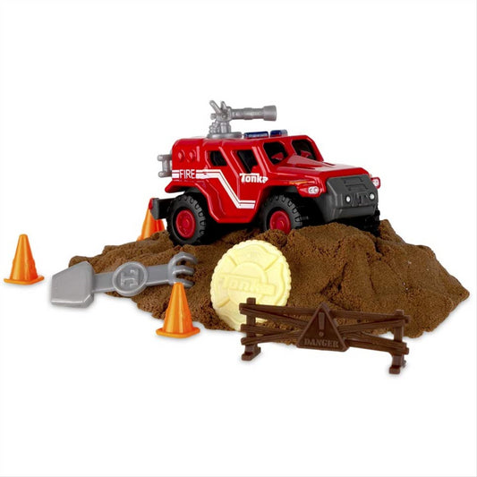 Tonka Mud Rescue Tonka Toy Vehicle & Sand - Red