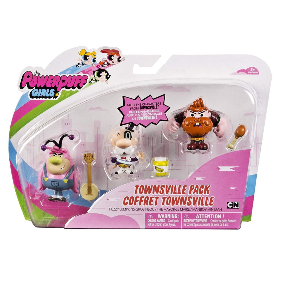 The Powerpuff Girls - 6034154 Townsville Action Figure Pack - Fuzzy Lumpkins, To - Maqio