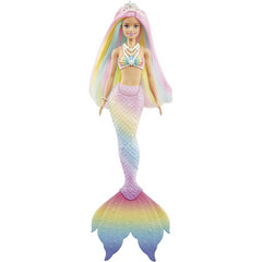 Barbie Dreamtopia Rainbow Magic Mermaid Doll with Rainbow Hair