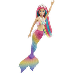 Barbie Dreamtopia Rainbow Magic Mermaid Doll with Rainbow Hair