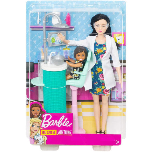 Barbie FXP17 Dentist Playset with Patient Small Doll - Maqio