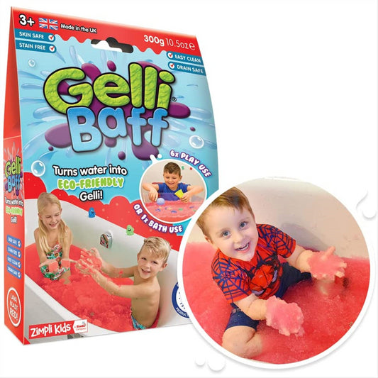 Zimpli Kids Gelli Baff 1 Use Goo Bath - Red 300g