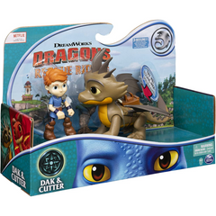 Dragons DreamWorks Rescue Riders Cutter and Dak Dragon and Viking Figures