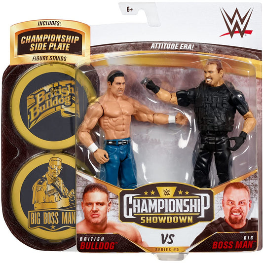 WWE Championship Showdown 2-Pack 6" Action Figures - British Bulldog Vs Big Boss Man