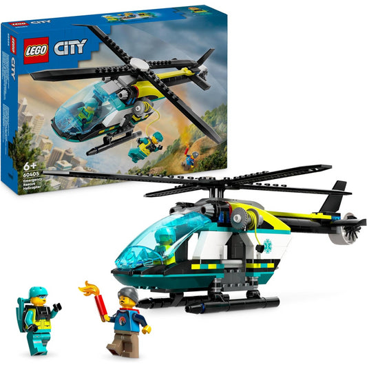 LEGO City 60405 Emergency Rescue Helicopter Toy