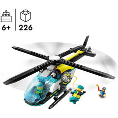 LEGO City 60405 Emergency Rescue Helicopter Toy