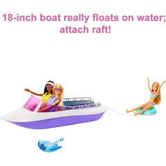 Barbie Mermaid Power Playset with 2 Dolls & 18in Floating Boat
