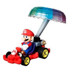 Hot Wheels Mario Kart Mario with Pipe Frame and Parachute Die-cast Vehicle