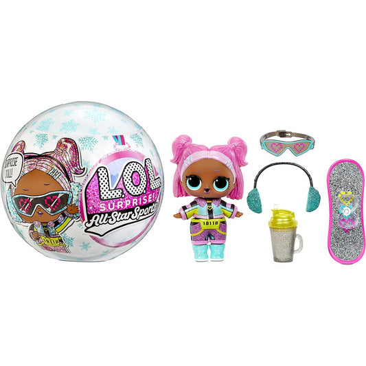 L.O.L. Surprise! Sports Series 5 Winter Games Sparkly Doll and Surprises