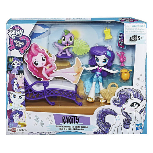 My Little Pony E1084ES0 Equestria Girls Rarity Relaxing Beach Lounge Set - Maqio