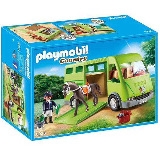 Playmobil 6928 Country Horse Box with Opening Side Door - Maqio