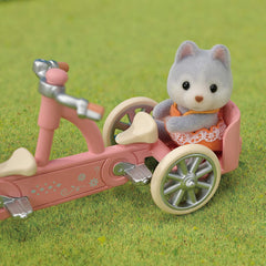 Sylvanian Families 5637 Tandem Cycling Set - Husky Sister & Brother