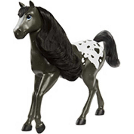 Dreamworks Spirit Untamed Black Hair Horse 8" & Moving Head - Pinto