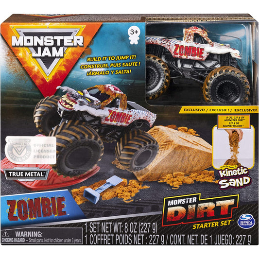 Monster Jam Zombie Monster Dirt Starter Set with 227g of Monster Dirt
