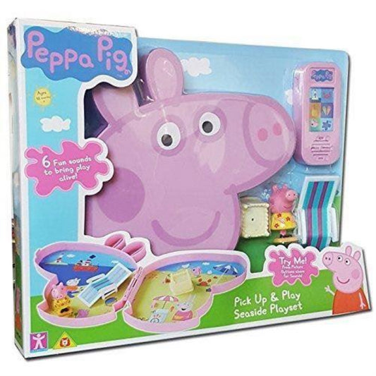 Peppa Pig Pick Up & Play Seaside Playset With Sound - Maqio