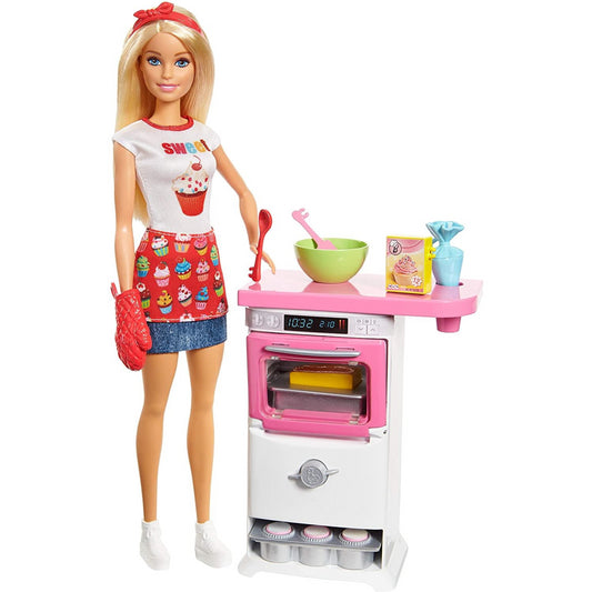 Barbie Careers Bakery Chef Doll and Playset FHP57 - Maqio