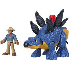 Imaginext Jurassic World Action Figure - Stegosaurus And Dr Grant
