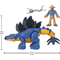 Imaginext Jurassic World Action Figure - Stegosaurus And Dr Grant