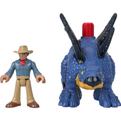 Imaginext Jurassic World Action Figure - Stegosaurus And Dr Grant