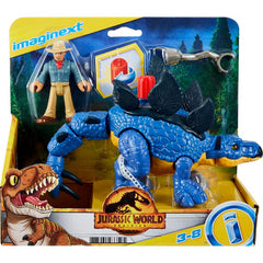 Imaginext Jurassic World Action Figure - Stegosaurus And Dr Grant