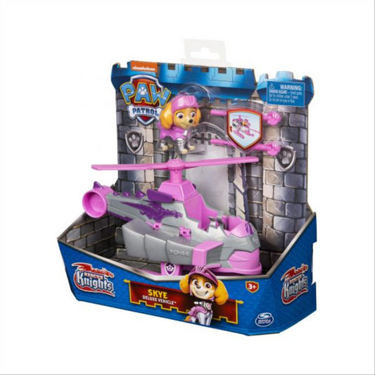Paw Patrol Rescue Knights Deluxe Vehicle & Action Figure - Skye