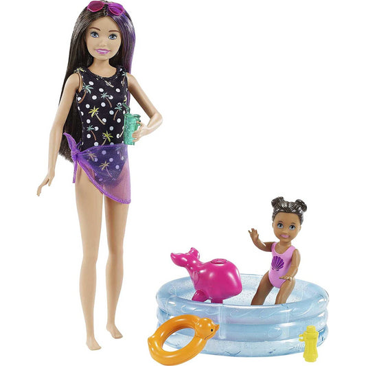 Barbie Skipper Babysitters Inc Dolls Paddling Pool Set