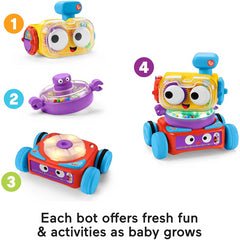 Fisher-Price 4-in-1 Ultimate Learning Bot Electronic Activity Toy with Music & Lights