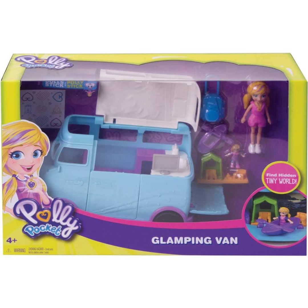 Polly Pocket FTP74 Glamping Van with Dual Scale Camping Theme - Maqio