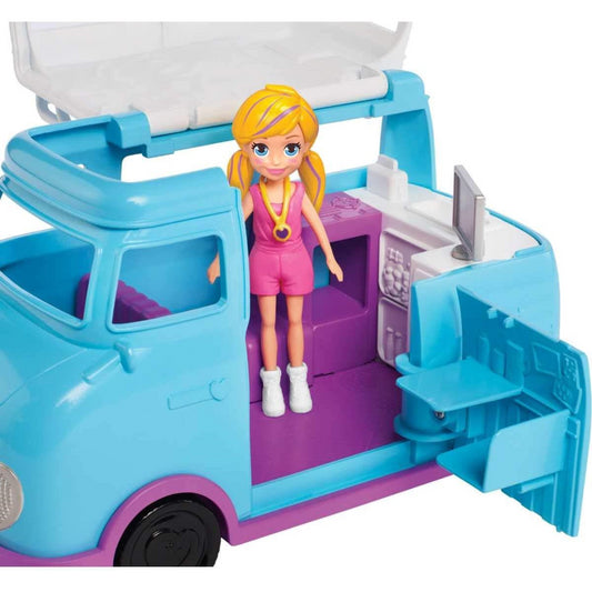 Polly Pocket FTP74 Glamping Van with Dual Scale Camping Theme - Maqio