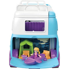 Polly Pocket FTP74 Glamping Van with Dual Scale Camping Theme - Maqio