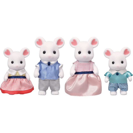 Sylvanian Families Marshmallow Mouse Family of 4 Figures
