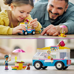 LEGO Friends 41715 Ice-Cream Truck Toy Summer Vehicle Set with Mini-Dolls