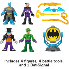 Imaginext DC Super Friends Bat-Tech Bat-Signal Multipack 4 Figure Set