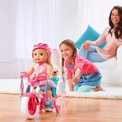 Little Mommy Learn to Ride Doll With Dog