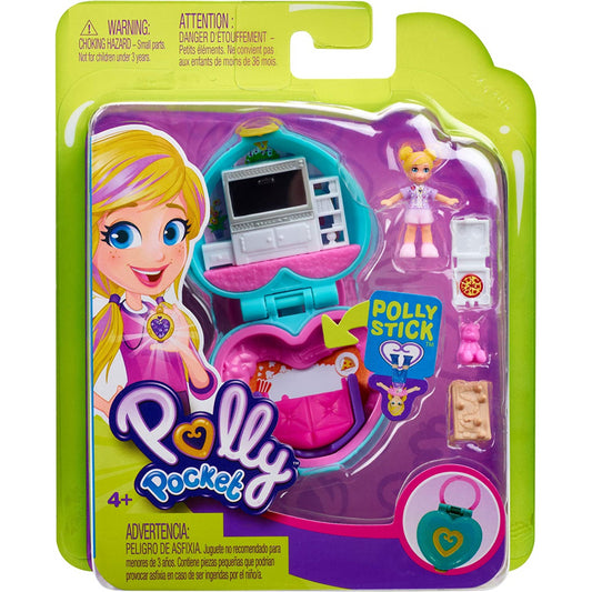 Polly Pocket Tiny Pocket Places Polly Sleepover Compact with Doll