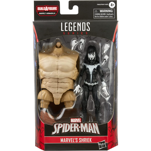 Marvel Legends Series SHRIEK Figure 6 Spider-Man No Way Home (BUILD A FIGURE: MARVEL'S ARMADILLO-TORSO)