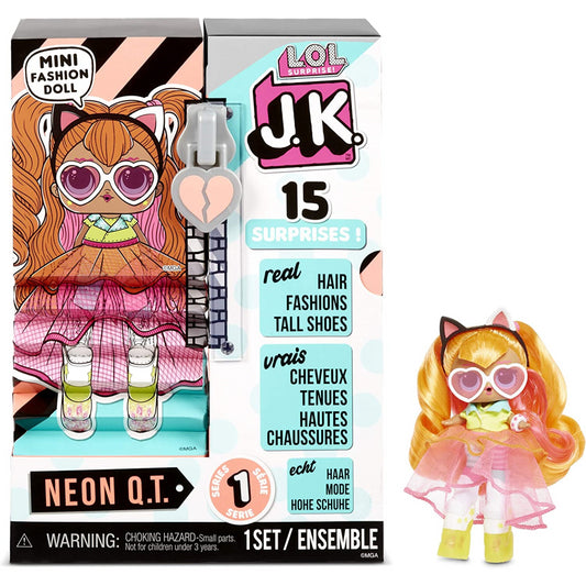 L.O.L Surprise! JK Mini Fashion Doll 15 Surprises Clothing & Accessories Neon QT
