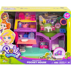 Polly Pocket Pollyville Pocket House with Stories Rooms and Micro Dolls