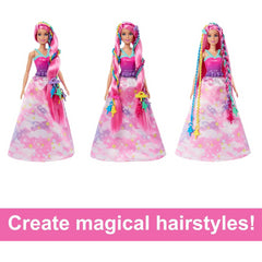 Barbie Doll Dreamtopia Fantasy Braid Twist N Style Rainbow Hair