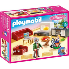 Playmobil 70207 Dollhouse Living Room Fi Lighting Effect Figure Playset