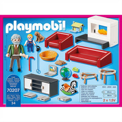 Playmobil 70207 Dollhouse Living Room Fi Lighting Effect Figure Playset